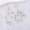 Espaciadores de Cuentas DIY Cuentas Plateadas Galvanizadas con Pedrería Rueda Llanta Pulsera Collar Joyería Accesorios para Bolígrafos con Cuentas