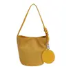 Moda Outono Inicial 2026 Nova Bolsa Saco para Mulheres, Estilo Coreano de Nicho Bolsa de Ombro Simples, Bolsa de Mão Vintage para o Dia a Dia