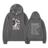 Comércio exterior transfronteiriço outono e inverno Nova rua americana Kanye homens e mulheres mesmo personagem paródia grafite letra camisola com capuz