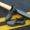 Botas de lluvia bajas de moda, zapatos de trabajo Four Seasons para hombre, zapatos de cocina bajos antideslizantes, zapatos de goma resistentes al desgaste, zapatos de pesca impermeables con forro polar