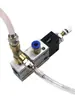 Bomba Neumática de Repostaje, Bomba de Pulverización y Descarga de Aceite con Salida de Aceite Ajustable, Lubricador de Cadena Totalmente Automático