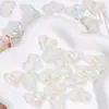 Cuentas acrílicas de corazón color crema electroplateadas, cuentas sueltas con forma de durazno de agujero recto, pulsera hecha a mano para DIY, cadena para teléfono, accesorios de joyería