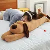 Nuevo Estilo Perro Acostado Peluche Animal de Peluche Lindo para Hombres y Mujeres Muñeco Durmiendo Almohada de Máquina Almohada de Muñeca de Cama