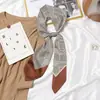 Bufanda de seda para mujer primavera y otoño Estilo idéntico al de las celebridades de internet bufanda estrecha larga Diadema francesa bufanda decorativa cinta para atar bolsa