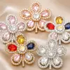 Accesorios para carcasa de teléfono móvil con diseño de flor de gota de agua de nueva aleación de Yilian, accesorios para zapatos con agujeros, accesorios de diamantes de belleza para teléfono móvil
