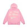 KANYE mesmo estilo você deve nascer de novo moletom com letras de espuma moletom com forro de fleece
