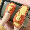 Novas Chinelos de Linho Cartoon Outono Feminino Tecido Interno Casa Chinelos Fofos Estilo Casal Leve Confortável Meia Chinelo