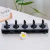Botella de Perfume, Recipiente para Aceites Esenciales, Cuenco para Aceites Esenciales, Botella de Aceite Esencial con Forma de Hoja, Bandeja de Madera, Herramientas de Masaje para Spa, para Uso en Salones de Belleza