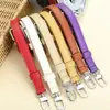 Correa para Bolso de PU en Stock con Hebilla de Metal Ajustable de Doble Cara, Grabada, Multicolor, Piezas de Repuesto para Bolsos, Directo de la Fábrica Fuente