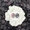 Cuentas de Cristal Ovaladas con Relieve de Rosa, Cuentas de Cristal Iridiscente, Pulsera DIY, Pendientes, Pasador, Accesorios de Cuentas Hechos a Mano