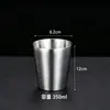 Copo Martelado de Aço Inoxidável 304 Estilo Coreano, Camada Dupla Isolada, Portátil para Exterior Anti-Queda, Copo para Café, Suco, Cerveja, Bebidas Geladas