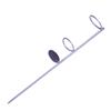 Soporte de Anillo Doble para Caña de Mar Soporte para Caña de Mar Simple de Doble Propósito Soporte de Inserción en Tierra para Caña de Mar Estante para Caña de Pescar Alargado y Grueso