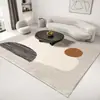 Alfombra Sencilla para Sala de Estar de Cachemira Sintética, Amigable con la Piel, Resistente a Manchas, Antideslizante, Alfombra para Dormitorio, Alfombra junto a la Cama, Alfombra para Sofá y Mesa de Café, Fácil de Limpiar