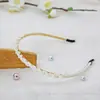 Tiara de pérolas feminina acessórios de cabelo para noiva grampo francês trançado à mão barraca coroa de laço coreana tiara atacado