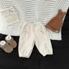 Pantalones de Bebé con Forro de Polar para Invierno Estilo Coreano Nuevos Sueltos Gruesos de Pana Versátiles para Niños Pequeños Pantalones de Chándal Calientes