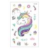 Suministro transfronterizo Impermeable en stock Pegatinas de tatuaje para niños Pegatinas faciales para fiestas Dibujos animados Divertido Unicornio Pegatinas para niños