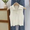 Tricô Versátil de Novo Estilo para Primavera e Outono com Toque de Luxo, Suéter de Tricô Emagrecedor com Decote V e Gola Falsa Fabricante