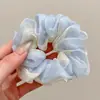 Scrunchie de rede de renda de bolinhas novo estilo coreano com um toque vintage e sofisticado, adequado para rabos de cavalo, um acessório de cabelo para meninas