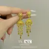 Nuevos Pendientes de Borla Estilo Chino Retro Estilo Nacional para Mujer, Nicho de Alta Gama Moda Elegante, Pendientes Versátiles, Pendientes de Moda