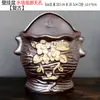 Vaso de Flor de Cerâmica de Parede, Sem Furos, Decoração de Parede Suspensa Personalizada para Suculentas de Varanda Recipiente para Flores