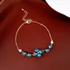 Pulsera de mariposa con incrustaciones de circonita bañada en oro real, lujo ligero y sensación de alta gama, diseño exquisito, joyería versátil y de moda
