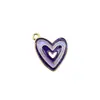 Nuevo Colgante de Aleación con Goteo de Aceite Corazón de Melocotón Nube Arcoíris Colgante DIY Accesorios para Joyería Hecha a Mano Collar Pulsera