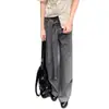 Calça de Terno Versátil de Perna Larga Reta com Duas Alças Nova para Primavera/Outono de 2026 Calça Casual Texturizada com Botão Esculpido Elegante