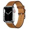Adequado para Pulseira de Couro Genuíno da Apple Oficial Applewatch456789 Geração Se Pulseira Iwatch10 Relógio