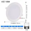 Luminária de Teto Embutida LED Downlight com Chip Cree, Alto Brilho, Economia de Energia, Downlight de Engenharia Totalmente em Alumínio Integrado