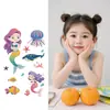 Hermosos Tatuajes de Pegatina de Sirena de Cuento de Hadas con Brillo de Colores Fáciles de Limpiar Brazo Pecho Linda e Interesante Decoración Personalizada