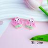 Pequeno cartão Bob Esponja Série Resina DIY Acessórios Telefone Móvel Caso Furo Sapatos Remendo Hairpin Acessórios para o Cabelo