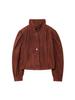 Popular Zr Ropa de Mujer Transfronteriza Aliexpress Exportación Ropa de Mujer al por Mayor Otoño Chaqueta de Gamuza Plisada Ajustable