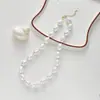 Ns196 Collar Corto de Perla Gota de Agua Diseño Popular Ins Europeo y Americano Collar Elegante Nueva Cadena para Clavícula Accesorios de Joyería