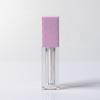 Tubo quadrado de brilho labial Transparente Lip Gloss Engarrafado 5,4 ml Tubo de esmalte labial Grande Cabeça de escova Base líquida Corretivo Tubo Material de envoltório
