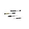 Mysp Lápiz Doble para Cejas Rizador de Pestañas Mini Individual Negro Biselado Herramienta de Pincel Cosmético para Cejas Punto
