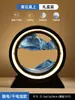 Adorno Creativo de Reloj de Arena con Pintura de Arena Movediza para Sala de Estar, Mueble de TV, Aparador de Vinos, Decoración del Hogar de Lujo Ligero, Regalo para Escritorio de Oficina
