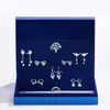 Aretes de Plata de Ley 925, Set de Aretes para una Semana, Aretes de Alta Gama y Elegantes, Regalo del Día Nacional para Niñas
