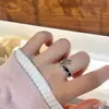 Anillo Abierto Estilo Chanel Dulce y Fresco con Circonita para Mujer, Anillo Apilable para Dedo Índice, Anillo Minimalista de Alta Gama, Anillo Único Versátil de Moda