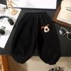 Pantalones Nuevos para Niños 2024 Pantalones de Cachorro Pequeños y Medianos para Niños con Bolsillo Pantalones Casuales Lindos de Moda para Niños y Niñas