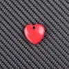 Item popular transfronteiriço: Acessórios de Pulseira de Pedra Bruta Coração de Cristal em Forma de Rosto de 2cm, Pingente de Colar DIY de Pedra Natural Gema