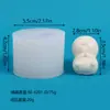 Pingüino de Dibujos Animados Lindo Molde de Silicona 3D Colgante de Joyería DIY Llavero Accesorios para Bolsos Molde de Silicona