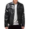 Chaqueta de cuero de moda punk para hombre de talla europea de un solo pecho Chaqueta de cuero de motocicleta de cuero Cali abrigo holgado talla grande en stock