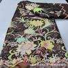 Tela de Lentejuelas Estampada con Cuentas Densas de Flores de Plantas Vestido de Escenario para Mujer Tela de Malla Bordada