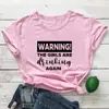 Aviso As Meninas Estão Bebendo de Novo Camiseta de Comércio Exterior Europeia e Americana