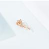 Collar con colgante de oro rosa, rubí, perla y diamante, cadena de clavícula, oferta transfronteriza de AliExpress.