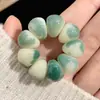 Pulsera de Bodhi de Mangostán con Forma de Ajo Retorcida a Mano para Estudiantes, Bodhi Retorcido a Mano en la Punta de los Dedos para Alivio del Estrés y Adorno Hecho a Mano