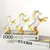 Decoração de Casa Zibo Vidro Animal Colorido Decoração de Carrossel Figura de Cavalo Artesanato de Cristal Ornamento Produto Transfronteiriço
