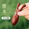 Nuevo Peine de Masaje Meridian de Doble Cara Duradero con Airbag Hecho de Sándalo Natural, Peine de Madera Esponjoso de Mango Largo de Sándalo Dragón y Fénix para Conservar la Salud