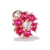 Estilo Pastoral Retro Dos Tonos Flor Hueso de Oreja Clavos Oro de 18K No Desvanecible Pendientes Pequeños Joyería para Piercing Transfronteriza Venta al por Mayor Exquisito