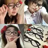 Subcultura Hello Kitty Laço em Armação Oval Preta Estampa de Leopardo Lentes Planas Rosto Limpo Venda Direta de Fábrica